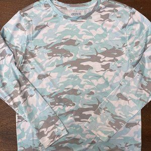 Boys Crown and Ivy Fishing shirt Size Small EUC